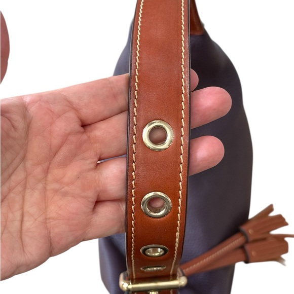 Dooney & Bourke Handbag, Pebble Grain Paige Sac Shoulder Bag - Plum - Picture 7 of 13